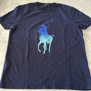 Polo Ralph Lauren Men’s Tee in Navy Blue, size L